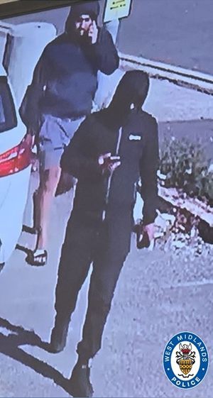 This image has been released of two men police want to speak to. Photo: West Midlands Police