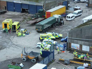 Supporting image for story: Two in hospital after explosion