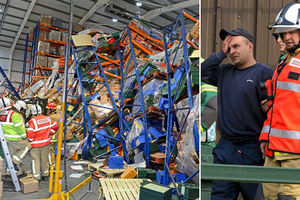 Supporting image for story: Hinstock warehouse collapse: Rescue 'a triumph of teamwork'