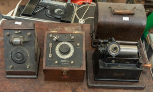 Vintage items found in the house. 