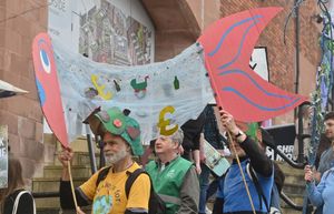 Shrewsbury river campaigners Up Sewage Creek hosting a family-friendly procession through the town on World Water Day