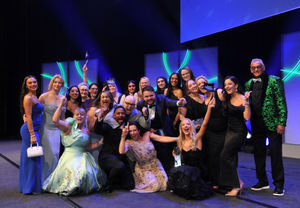 The Specsavers Cannock team after receiving the award. 