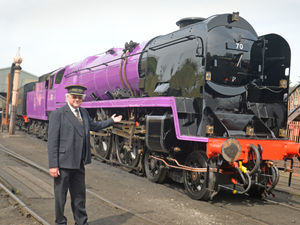 Supporting image for story: Severn Valley Railway train turned purple to help mark Queen's Platinum Jubilee