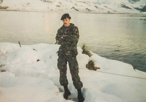 Ian as a soldier