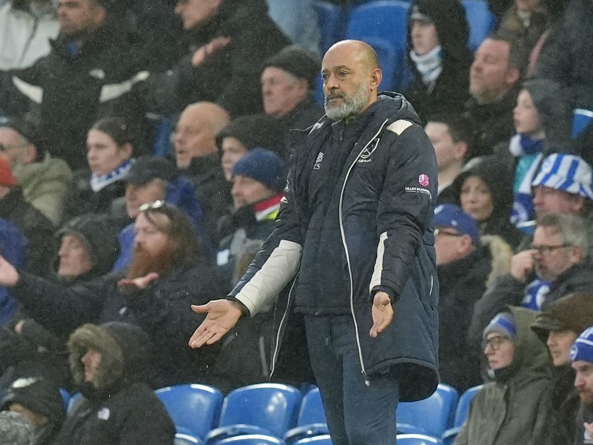 Nuno Espirito Santo: West Ham were denied win at Brighton by two VAR mistakes