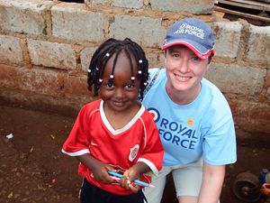 Lou Simpson at Moni Ideal School in Juwawa, Nairobi.