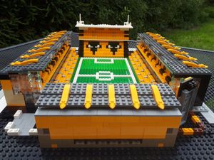 Supporting image for story: It’s Molineux, but not as you know it! Lego stadium created for leukaemia fundraiser