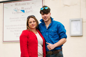 Chrissie Fox and son Dougie