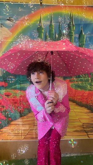 Sam as Glinda the Good Witch