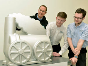 Supporting image for story: First train sculpture unveiled in Bridgnorth for art trail