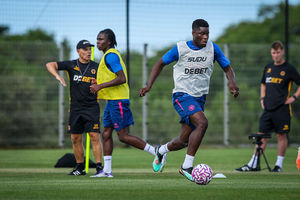 Marshall Munetsi during the Wolverhampton Wanderers Pre-Season Training Session on July 12, 2025 in Loule, Portugal. (Photo by Wolverhampton Wanderers FC/Wolves via Getty Images)