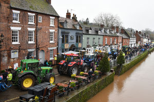 The annual Tractor Run saw a host of people take part in their tractors. Photo: Colin Hill