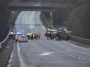 Supporting image for story: New 40mph limit in place on busy Shropshire border bridge after tractor crash