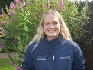 Supporting image for story: Veterinary student Harriet is top of the class