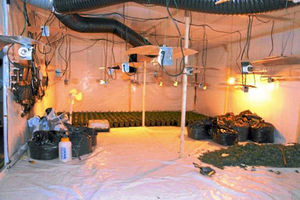 Officers found hydroponic equipment at the industrial unit in Barracks Road