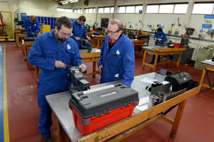 Mechanical apprentices at Babcock in Donnington