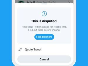 Supporting image for story: Twitter will now warn users before they like a tweet with disputed information