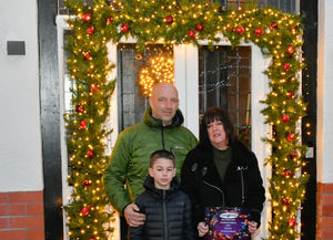 Darren Williams, Jo Williams and their son Todd. Photo: Graham Mitchell.