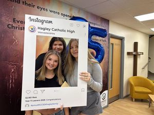 Celebrations at Hagley for GCSE Results