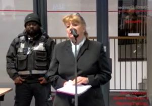 Councillor Lisa Jinks speaking at the planning committee. Picture: Telford & Wrekin Council