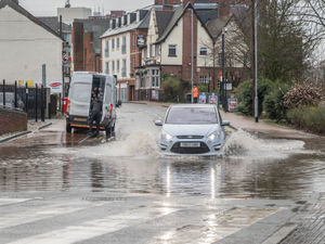 Supporting image for story: Man and boy rescued from car near Stafford as warning issued over dangers of driving through floodwater