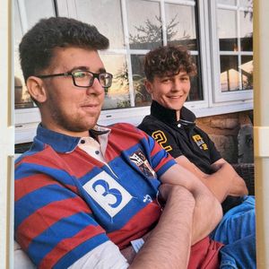 Toby (left) with brother Charlie