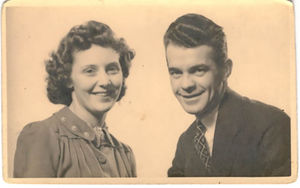 HC-One’s The Orchards Care Home resident Evelyn Joan Whitla with her husband Fawcett