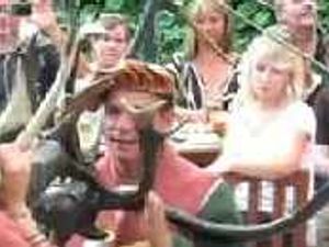 Supporting image for story: Horn dancers in action