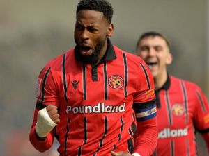 Jamille Matt celebrates his 11th goal of the season.