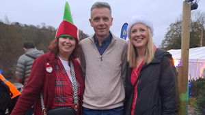 Sue Spruce and Elaine Trohear from Adoption Matters alongside Andrew Pass from John Pass Jewellers.