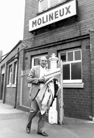 Bill McGarry walks out - for the second time - in 1985. Guess the stadium