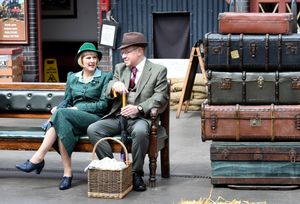 Plenty of period actors were putting on a show at the 1940's event at Severn Valley Railway