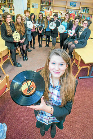 Shrewsbury High School pupil and team managing director Millie Ward with her team, Grace James, Lucy Greatorex, Ellie Balderson, Holly Bishton, Miho Sugiyama, Annabelle Beaman, Emma Benge, Beth Dawson, Dommy Goddard, Charli Armstrong and Posey Mehta