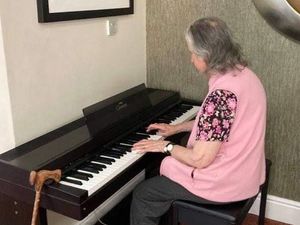 Supporting image for story: Pensioner rekindles love of piano thanks to staff and family