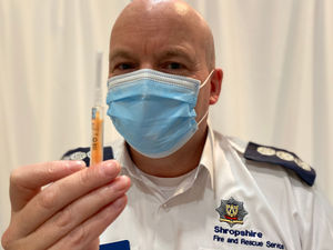 Supporting image for story: Shropshire fire service staff help to administer thousands of Covid-19 jabs