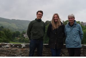 Pictured are: Gareth Ludkin of Campaign for National Parks. Caroline Conway of the Campaign for the Protection of Rural Wales (CPRW) and John Roberts
