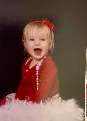 Lily-May Vaughan when she was a little girl
