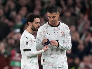 Supporting image for story: Cristiano Ronaldo sent off as Troy Parrott’s brace earns Ireland famous victory