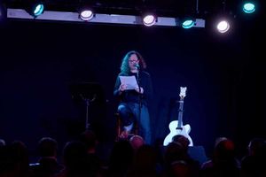 Miles Hunt on stage at the Slade Rooms