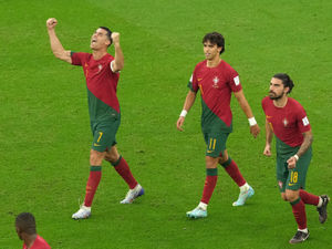Supporting image for story: Wolves' Ruben Neves helps Portugal progress to last 16