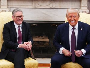 US President Donald Trump meeting Prime Minister Sir Keir Starmer in the Oval Office