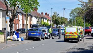 The area on Hampton Street remained cordoned off