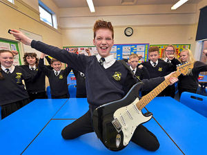 Supporting image for story: From the West End to the Black Country: Schoolboy rock star back in classroom
