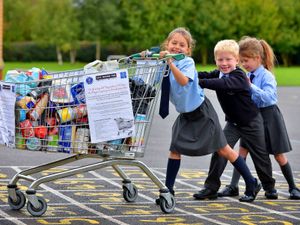 Supporting image for story: Newport school collection is a trolley good idea
