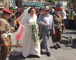The wedding took place on the Iron Bridge