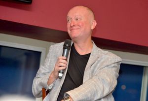 In 2018, speedway broadcaster Nigel Pearson hosting an event at The Cleveland Arms, in Wolverhampton