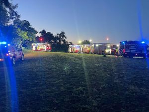 Fires in the open often require several crews to attend the scene. Picture: SRFS.