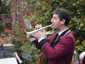 Sean Milward played The Last Post and Reveille at the service. jimsaunders.co.uk