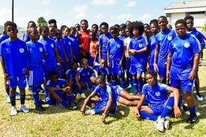 Seven football coaching students from the University of Wolverhampton spent the summer in St. Kitts and Nevis