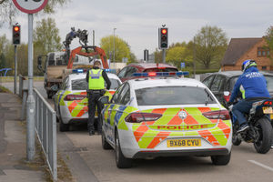 Police later confirmed it was a bomb hoax. Photo: SnapperSK=